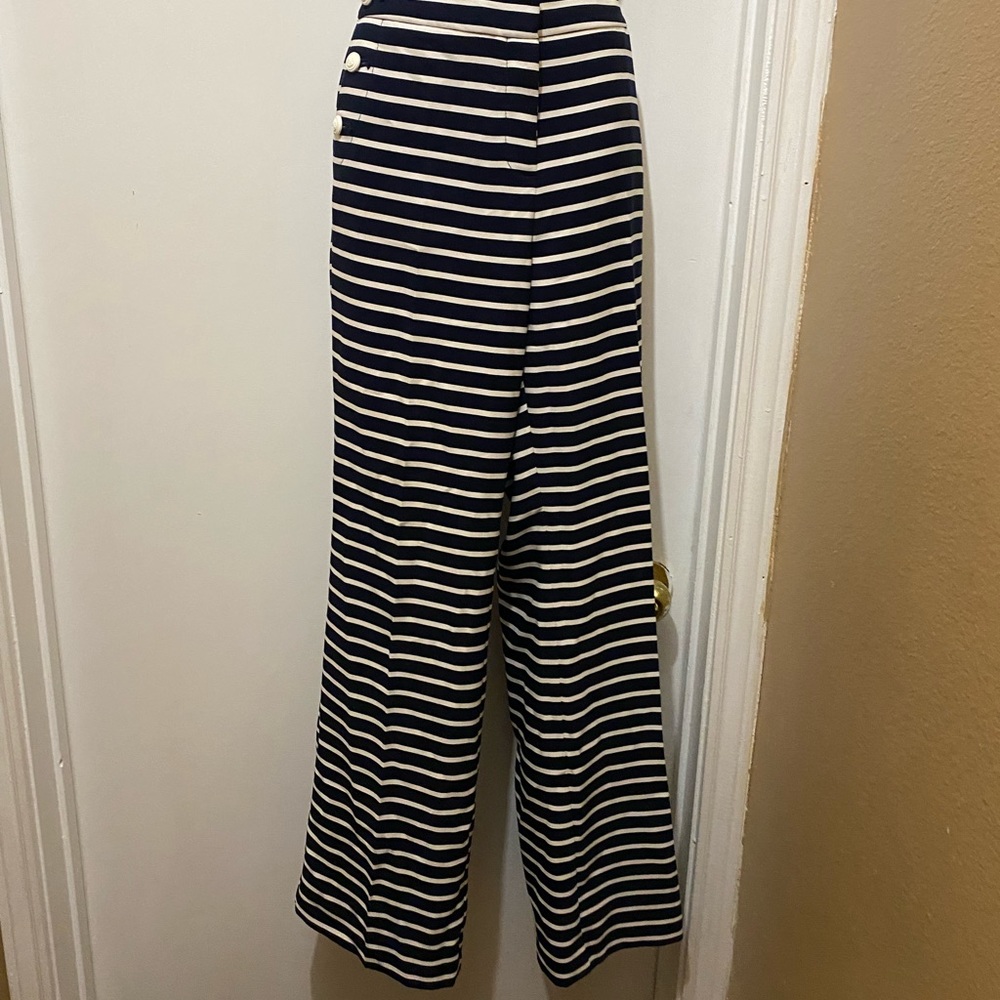 Navy and cream sailor pants